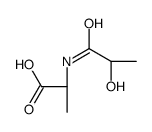 L-Alanine, N-(2-hydroxy-1-oxopropyl)- (9CI) structure