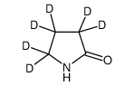 2-pyrrolidinone-3,3,4,4,5,5-d6 Structure