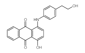 9,10-Anthracenedione,1-hydroxy-4-[[4-(2-hydroxyethyl)phenyl]amino]- structure
