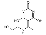 2,4,6(1H,3H,5H)-Pyrimidinetrione, 5-[1-[(2-hydroxyethyl)amino]ethylidene]- (9CI) picture