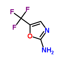 5-(三氟甲基)-1,3-噁唑-2-胺结构式