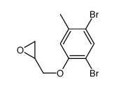 [(2,4-dibromo-5-methylphenoxy)methyl]oxirane Structure