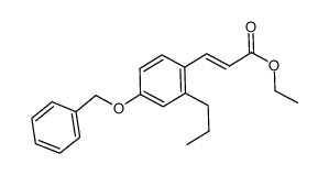 4-benzyloxy-2-propyl-ethyl trans-cinnamate Structure