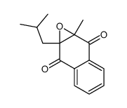 2-methyl-3-(2-methylpropyl)-2,3-dihydro-2,3-epoxy-1,4-naphthoquinone Structure