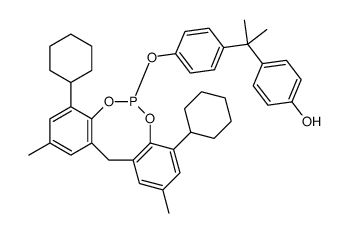 4-[1-[4-[(4,8-dicyclohexyl-2,10-dimethyl-12H-dibenzo[d,g][1,3,2]dioxaphosphocin-6-yl)oxy]phenyl]isopropyl]phenol structure