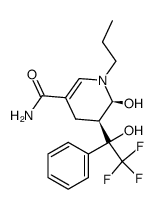 (5R,6S)-6-hydroxy-1-propyl-5-(2,2,2-trifluoro-1-hydroxy-1-phenylethyl)-1,4,5,6-tetrahydropyridine-3-carboxamide结构式
