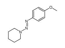 (E)-1-((4-methoxyphenyl)diazenyl)piperidine结构式