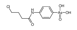 [4-(4-chlorobutanoylamino)phenyl]arsonic acid结构式
