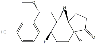 3-Hydroxy-6β-methoxyestra-1,3,5(10)-trien-17-one结构式