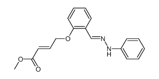 2-[(3-carbomethoxy-2-propenyl)oxy]benzaldehyde phenylhydrazone结构式