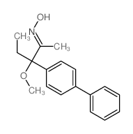 (NZ)-N-[3-methoxy-3-(4-phenylphenyl)pentan-2-ylidene]hydroxylamine结构式