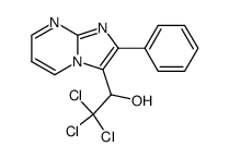 2,2,2-trichloro-1-(2-phenylimidazo[1,2-a]pyrimidin-3-yl)ethan-1-ol结构式