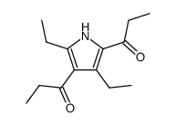 1,1'-(3,5-diethyl-pyrrole-2,4-diyl)-bis-propan-1-one结构式