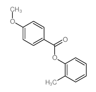 (2-methylphenyl) 4-methoxybenzoate structure