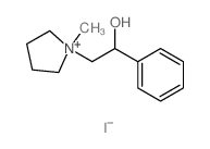 2-(1-methyl-2,3,4,5-tetrahydropyrrol-1-yl)-1-phenyl-ethanol结构式