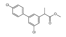 methyl 2-(4',5-dichloro-[1,1'-biphenyl]-3-yl)propanoate结构式