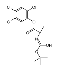 N-TERT-BUTOXYCARBONYL-L-ALANINE-2,4,5-TRICHLOROPHENYL ESTER Structure
