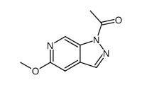 1-acetyl-5-methoxy-1H-pyrazolo(3,4-c)pyridine Structure