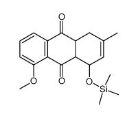 8-methoxy-3-methyl-1-((trimethylsilyl)oxy)-1,4,4a,9a-tetrahydroanthracene-9,10-dione结构式