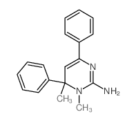 1,6-dimethyl-4,6-diphenyl-pyrimidin-2-amine structure