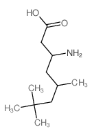 3-Amino-5,7,7-trimethyloctanoic acid结构式