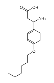 3-AMINO-3-(4-HEXYLOXY-PHENYL)-PROPIONIC ACID Structure