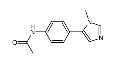N-[4-(3-methyl-3H-imidazol-4-yl)phenyl]acetamide结构式