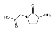(+/-)-1-(carboxymethyl)-3-amino-2-pyrrolidone结构式
