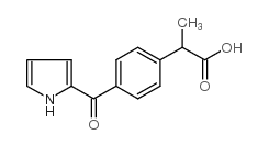 Benzeneacetic acid, alpha-methyl-4-(1H-pyrrol-2-ylcarbonyl)-结构式