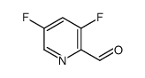 2-Pyridinecarboxaldehyde, 3,5-difluoro- (9CI) Structure