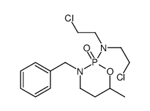 3-benzyl-N,N-bis(2-chloroethyl)-6-methyl-2-oxo-1-oxa-3-aza-2$l^{5}-pho sphacyclohexan-2-amine结构式