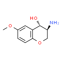 2H-1-Benzopyran-4-ol,3-amino-3,4-dihydro-6-methoxy-,trans-(9CI) Structure