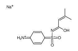 sodium N-[(4-aminophenyl)sulphonyl]-3-methylbut-2-enamide结构式