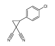 2-(4-chlorophenyl)cyclopropane-1,1-dicarbonitrile结构式