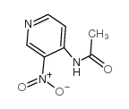 4-乙酰氨基-3-硝基吡啶结构式