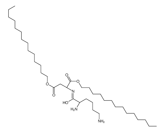 ditetradecyl (2S)-2-[[(2S)-2,6-diaminohexanoyl]amino]butanedioate结构式