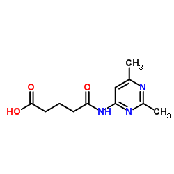 4-(2,6-DIMETHYL-PYRIMIDIN-4-YLCARBAMOYL)-BUTYRIC ACID结构式