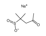 sodium 2-methyl-4-ketopent-2-ylsulfinate结构式