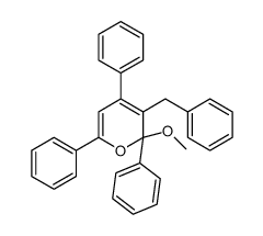 3-benzyl-2-methoxy-2,4,6-triphenylpyran Structure