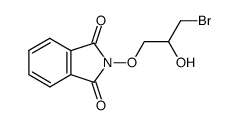 N-[(3-bromo-2-hydroxypropyl)oxy]phthalimide Structure