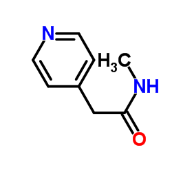 N-Methyl-2-(4-pyridinyl)acetamide结构式