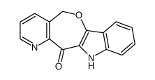 11H-pyrido[2',3':5,6]oxepino[3,2-b]indol-12(5H)-one结构式