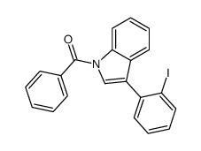 [3-(2-iodophenyl)indol-1-yl]-phenylmethanone结构式