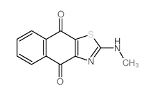 2-(methylamino)benzo[f][1,3]benzothiazole-4,9-dione Structure