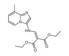 diethyl 2-(((8-methylimidazo[1,2-a]pyridin-3-yl)amino)methylene)malonate结构式