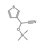 (3-thienyl)(trimethylsiloxy)acetonitrile结构式