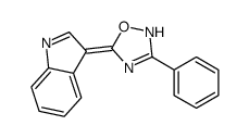 5-indol-3-ylidene-3-phenyl-2H-1,2,4-oxadiazole结构式