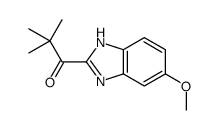 1-(6-methoxy-1H-benzimidazol-2-yl)-2,2-dimethylpropan-1-one结构式