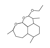 (3R,12aR)-3,6α,9β-Trimethyl-3β,12α-epoxy-3,4,5,5aα,6,7,8,8aα,9,10-decahydro-10α-ethoxypyrano[4,3-j]-1,2-benzodioxepin Structure