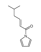 (E)-5-methyl-1-(1H-pyrrol-1-yl)hex-2-en-1-one结构式